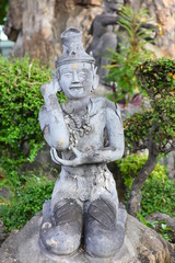 anchorite stone statue at Wat Pho