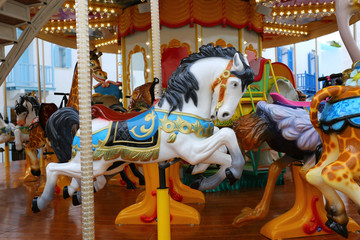 Fototapeta na wymiar Colorful carousel