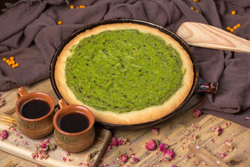 Still life - avocado pie