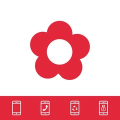 flower icon stock vector illustration flat design