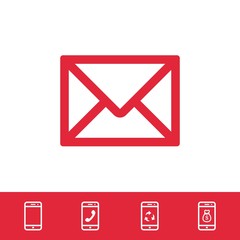 email icon stock vector illustration flat design