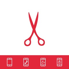 scissors icon stock vector illustration flat design