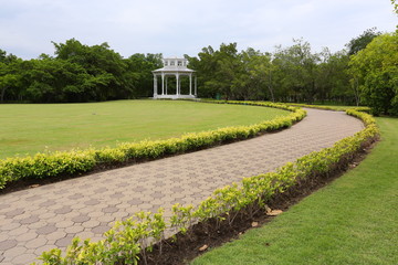 Pathway to Pavilion in the park
