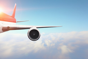 Airplane surfing the sky . Mixed media