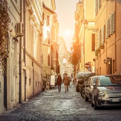 Fototapete ROME. People on the street with view on Coliseum in Rome, one of © Andrii IURLOV