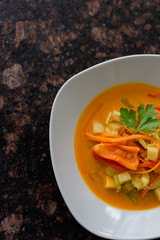 Curry mit Huhn und Gemüse, Paprika