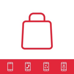 shopping cart icon stock vector illustration flat design