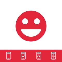 Smile icon stock vector illustration flat design