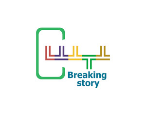 Obraz premium breaking story. Flat designed for graphic and web design