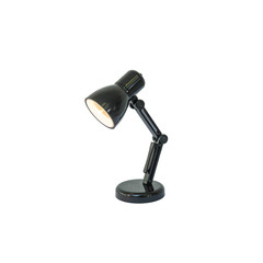 Closeup small lamp isolated on white background with clipping path