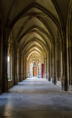 Obraz premium Corridor of the Pandhof Domkerk in Utrecht