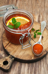 Delicious orange jam