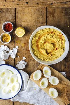 Hummus Deviled Eggs