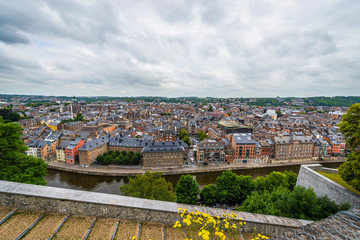 Naklejka premium River Sambre through Namur, Belgium