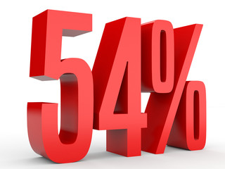 Fifty four percent off. Discount 54 %.