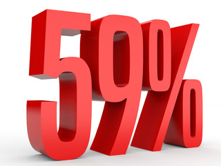 Fifty nine percent off. Discount 59 %.