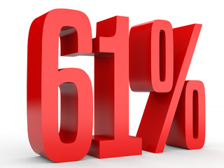 Sixty one percent off. Discount 61 %.