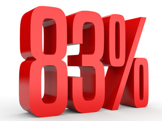 Eighty three percent off. Discount 83 %.