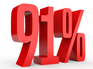 Ninety one percent off. Discount 91 %.
