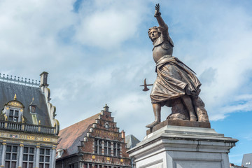 Fototapeta premium Marie-Christine de Lalaing in Tournai, Belgium.