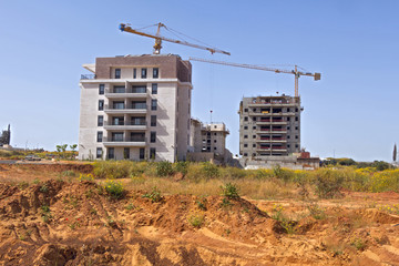 Construction of a residential area. © rmoshe