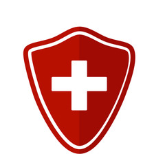 Shield health icon.