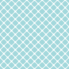 Retro Seamless Pattern Diagonal Rounded Squares Turquoise