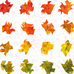 Autumn color triangular