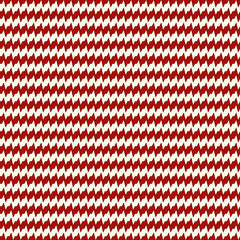 Seamless pattern with horizontal jagged lines . Repeated red sharp edges stripes on white background. Waves wallpaper.