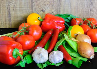 Fresh vegetables on the table