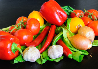 Fresh vegetables on the table