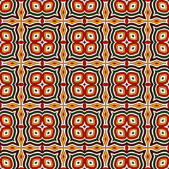 Bright seamless pattern with floral ornament. Colorful abstract background. Ethnic and tribal motifs.