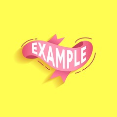 The template for the banner