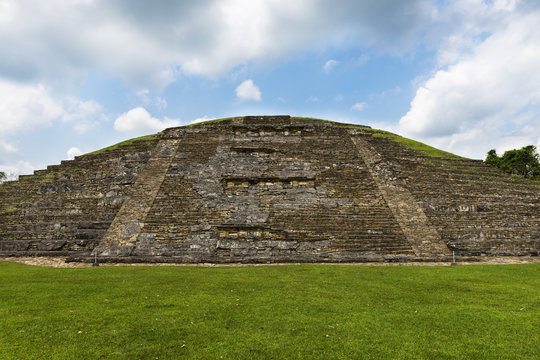 Detail of a pyramid at the El Tajin archeological site in the State of Veracruz, Mexico