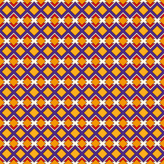 African style seamless pattern with geometric figures. Repeated diamond ornamental background. Ethnic and tribal motif.