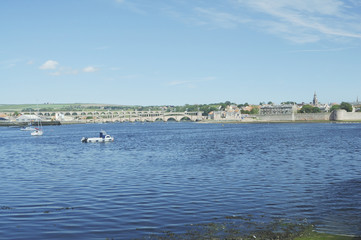 Fototapeta premium river Tweed estuary at Berwick