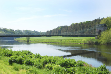 Union Bridge at Horncliffe on river Tweed