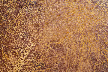 Brown old leather textured background