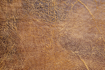Brown old leather textured background