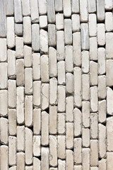 Marble in brick shape wall background