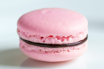 One french desert pink macaron cake
