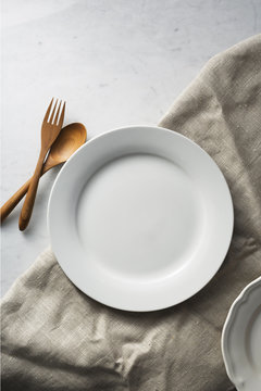 Empty plate on background