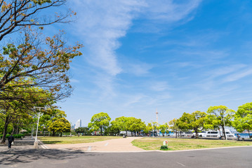 Obraz premium 横浜 山下公園 おまつり広場