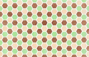 Watercolor geometrical comb pattern.