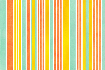 Obraz premium Watercolor striped background.