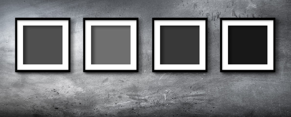 quadri moderni vuoti su parete grunge