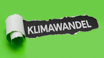Zerrissenes Papier - Klimawandel