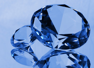 blue crystal background