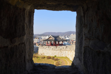 A watchtower with a hole