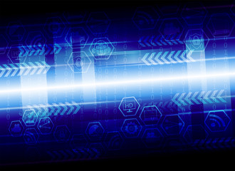 blue computer background